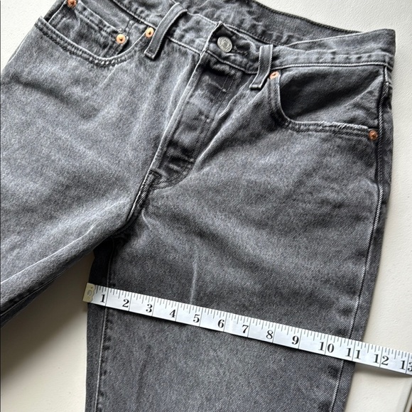 Levi’s 501 90s Jeans Faded Black Mid Rise Loose - Picture 11 of 16